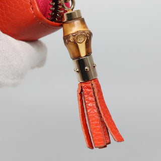 Gucci Bamboo Tassel Zip Wallet Leather