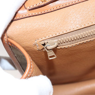 Celine Vintage Macadam Shoulder Bag Canvas and Leather