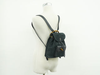 Gucci Vintage Bamboo Backpack Suede