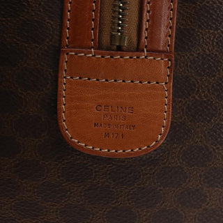 Celine Vintage Boston Bag Macadam Coated Canvas