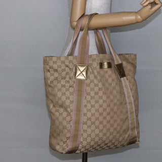 Gucci Original Web Tote GG Canvas