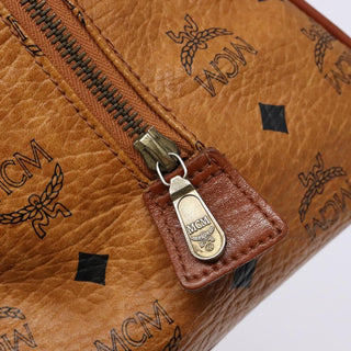 MCM Visetos Handbag Canvas and Leather