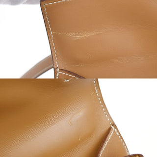 Hermes Kelly Handbag Light Chamonix with Gold Hardware