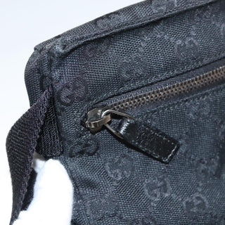 Gucci Vintage Double Belt Bag GG Denim