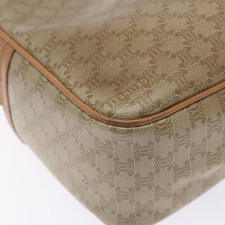 Celine Vintage Macadam Shoulder Bag Canvas and Leather