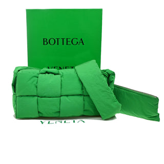 Bottega Veneta Padded Tech Cassette Crossbody Bag Intrecciato Nylon