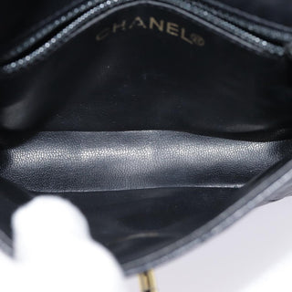 Chanel Waist Belt Bag Quilted Shiny Calfskin