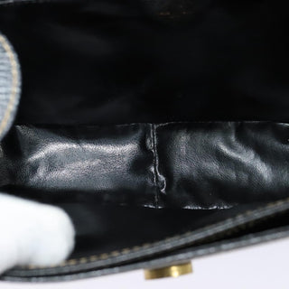 Celine Vintage Circle Logo Crossbody Bag Leather