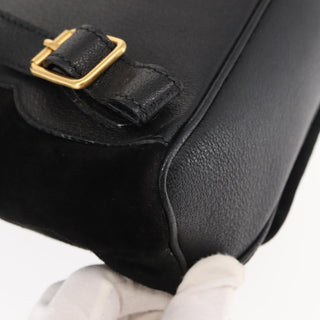 Gucci Vintage Bamboo Backpack Suede