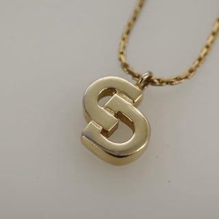 Christian Dior CD Pendant Necklace Gold-plated