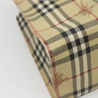 Burberry Top Handle Tote Haymarket Coated Canvas