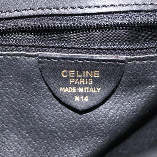 Celine Vintage Circle Logo Crossbody Bag Leather