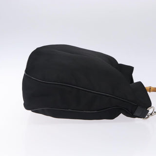 Gucci Vintage Bamboo Shoulder Bag Nylon