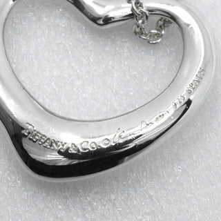 Tiffany & Co. Elsa Peretti Open Heart Pendant Necklace Sterling Silver