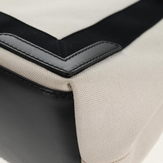 Balenciaga Navy Cabas Canvas with Leather