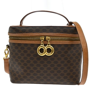 Celine Vintage Macadam Shoulder Bag Canvas