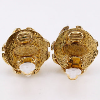 Chanel Vintage CC Earrings Metal