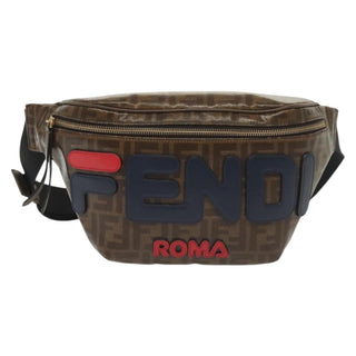 Fendi Mania Logo Waist Bag Zucca Coated Canvas