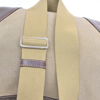 Prada Logo Messenger Bag Canvas and leather