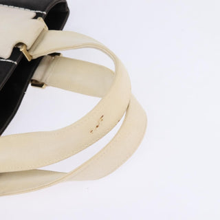 Chanel Chocolate Bar CC Logo Tote Canvas