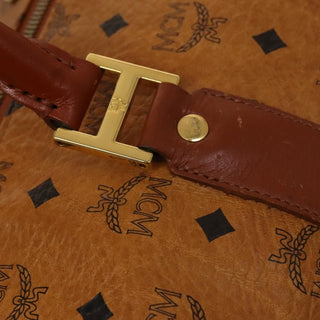 MCM Visetos Handbag Canvas and Leather