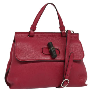 Gucci Bamboo Daily Top Handle Bag Leather