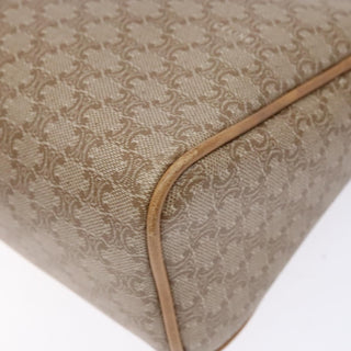 Celine Vintage Macadam Shoulder Bag Canvas and Leather