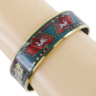 Hermes Enamel Bracelet Metal and enamel