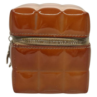 Chanel Rubiks Cube Wristlet Quilted Patent