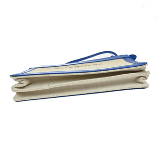 Balenciaga Navy Pochette Canvas and Leather