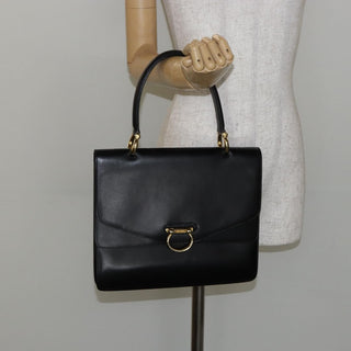Celine Vintage Top Handle Bag Glazed Leather