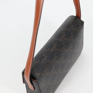 Celine Triomphe East-West Shoulder Bag Triomphe Coated Canvas