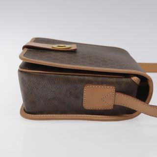 Celine Vintage Macadam Shoulder Bag Canvas and Leather