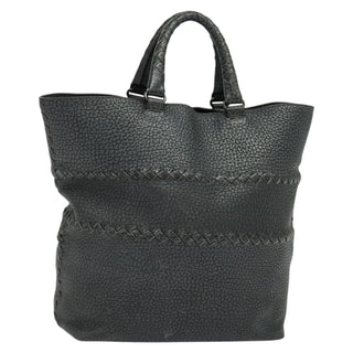 Bottega Veneta Shopping Tote Leather with Intrecciato Detail