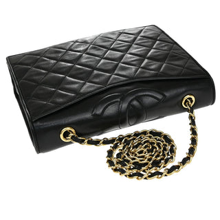Chanel Vintage CC Full Flap Bag Quilted Lambskin