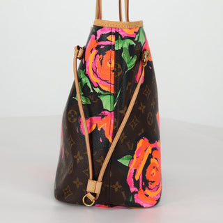Louis Vuitton Neverfull Tote Limited Edition Monogram Roses