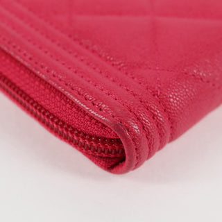 Chanel Compact Boy Wallet Caviar