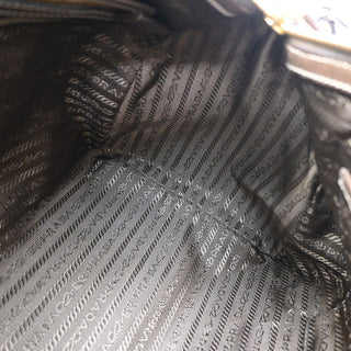 Prada Logo Convertible Boston Bag Canvas