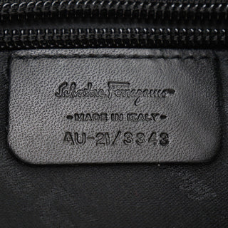 Salvatore Ferragamo Gancini Shoulder Bag Canvas