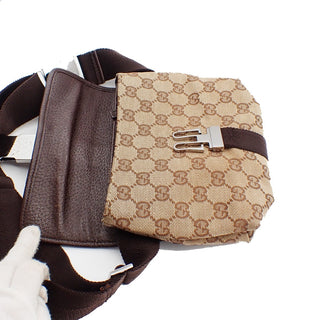 Gucci Buckle Belt Bag GG Canvas