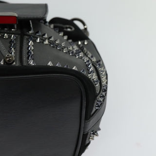 Christian Louboutin Lucky L Convertible Backpack Spiked Leather and Suede