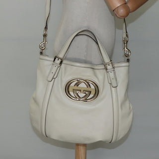 Gucci Britt Convertible Satchel Leather
