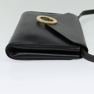 Celine Vintage Circle Logo Crossbody Bag Leather