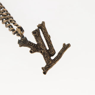 Louis Vuitton LV Wood Pendant Necklace Metal