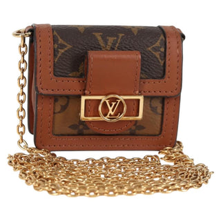 Louis Vuitton Dauphine Chain Wallet Reverse Monogram Canvas
