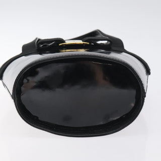 Salvatore Ferragamo Vara Bow Top Handle Bucket Bag Patent Leather