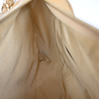 Chanel Logo Chain Shoulder Bag Leather