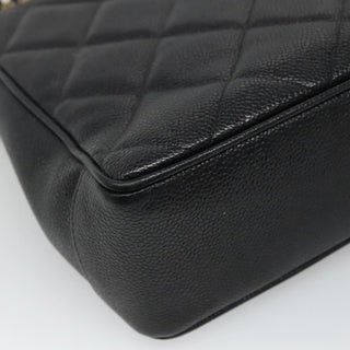 Chanel Vintage CC Lock Pocket Chain Tote Caviar