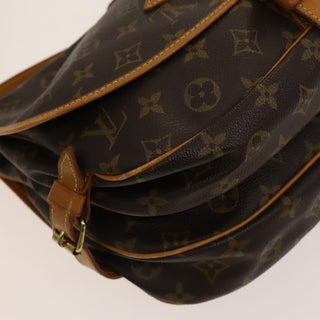 Louis Vuitton Saumur Handbag Monogram Canvas