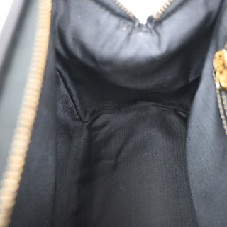 Fendi Vintage Pequin Boston Bag Coated Canvas